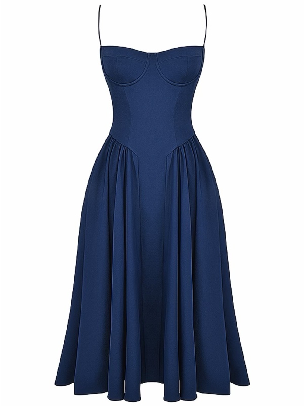 House of CB SAMARIA French Navy Corset Sundress - Picture 11 of 11